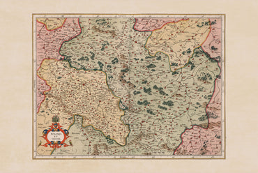 Mapa „Polonia et Silesia” z 1623 roku - mapa atlasowa Polski i Śląska