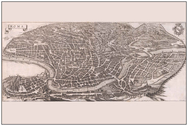 Rome in 1688 - Historical Map of the Papal Capital - Strategy Maps