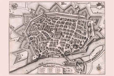 Ulm 1643 - Historical Map of the Free Imperial City - Strategy Maps