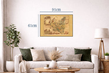 Poland Map 1938 Print - ‘Poloniae’ Pictorial Map by Tadeusz Lipski & Eliasz Kanarek | Vintage World’s Fair Wall Art