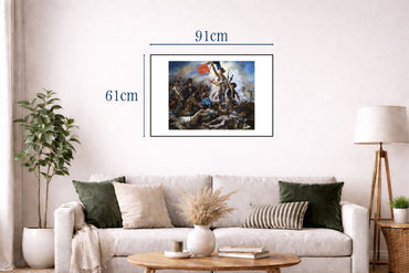 Liberty Leading the People Poster - Eugène Delacroix Vintage French Revolution Wall Art