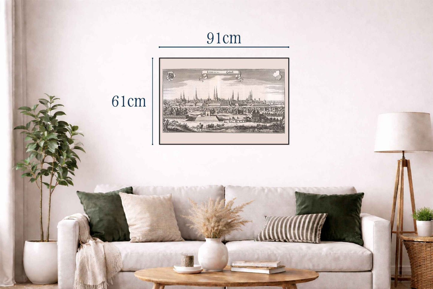 1653 Lübeck Map Poster - Detailed Panoramic City Plan with Hanseatic Architecture - Strategy Maps