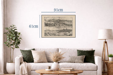 Poster carte de jeu d'histoire anglaise 1847 - Tableau éducatif illustré avec scènes historiques