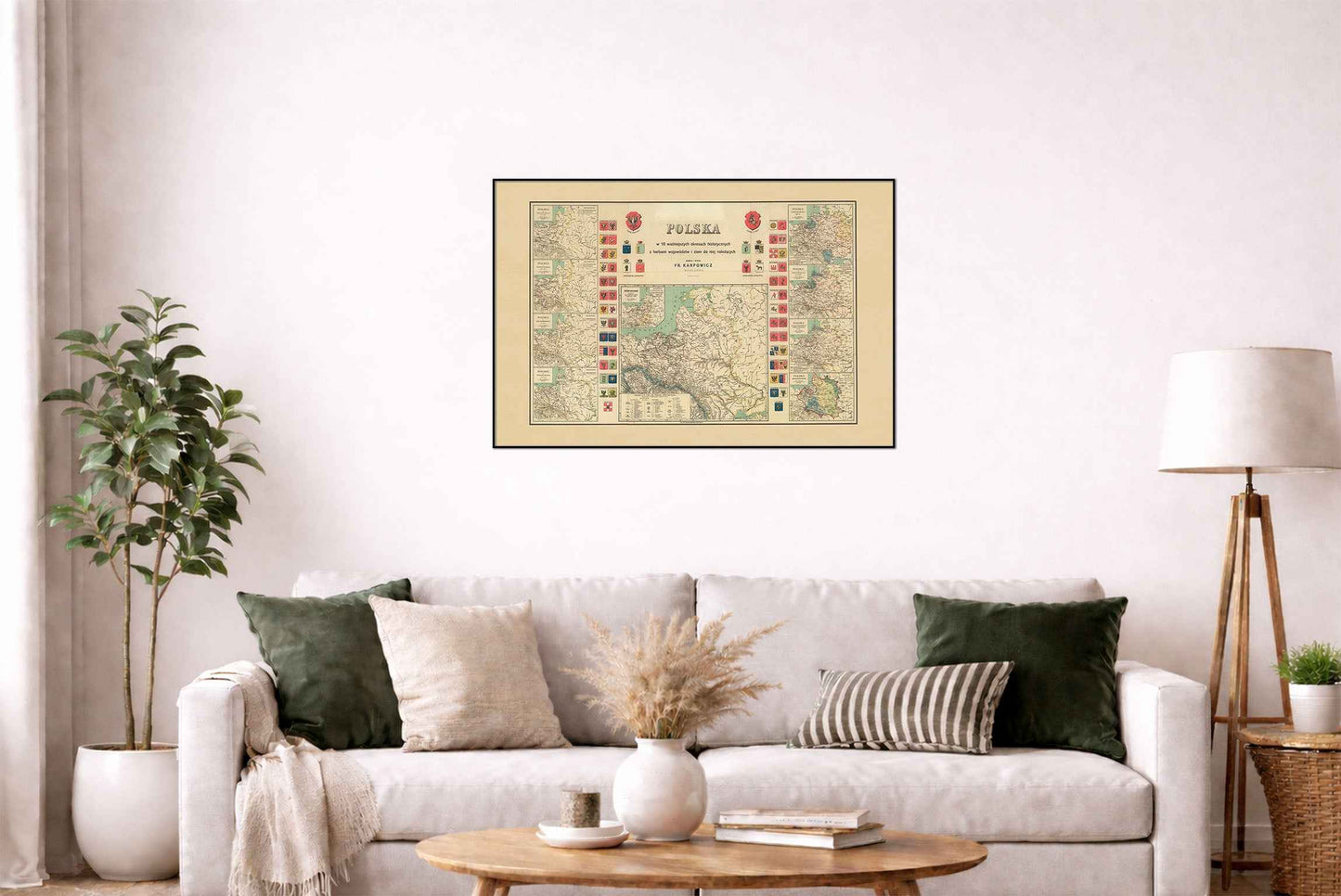 History of Poland Map Poster - 10 Historical Maps from Mieszko I to the Duchy of Warsaw