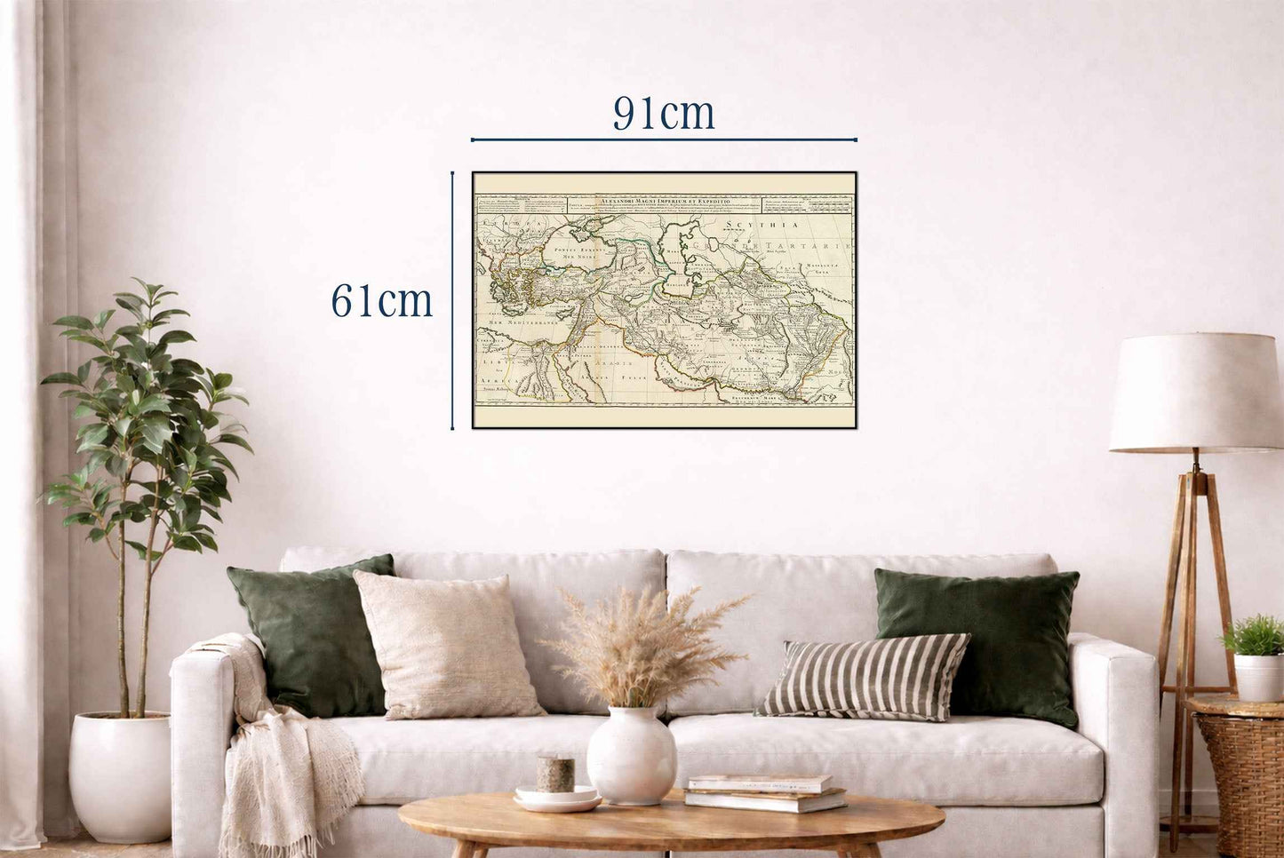 Alexander the Great Empire Map Print - Ancient Campaigns & Expanding Territories Illustration - Strategy Maps