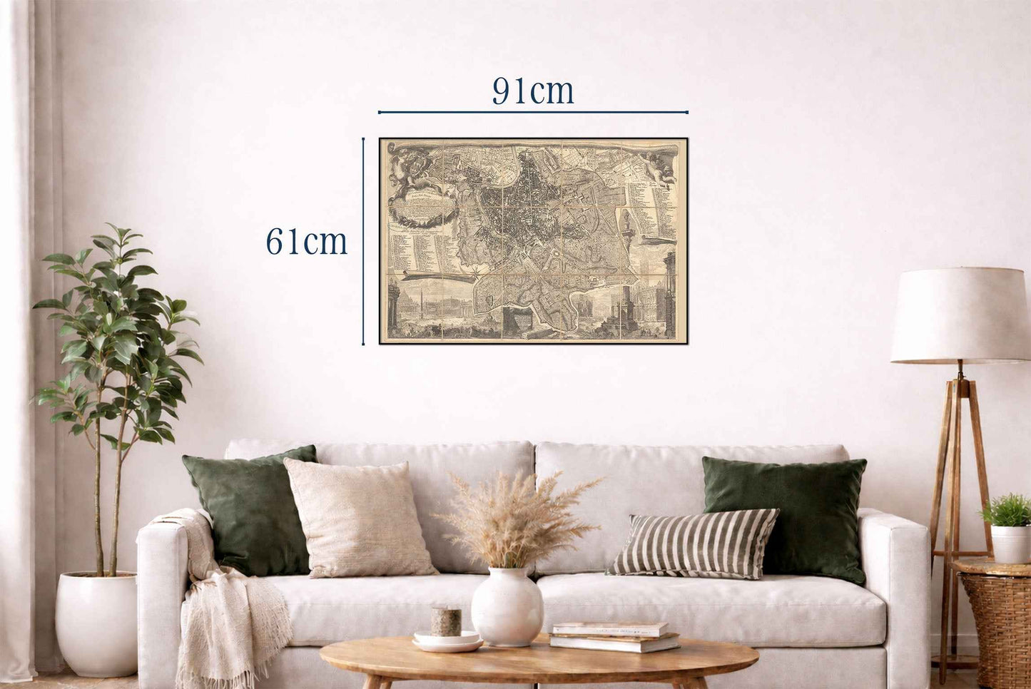 1773 Rome Cartography Print - Vintage City Plan with Precise Urban Layout - Strategy Maps