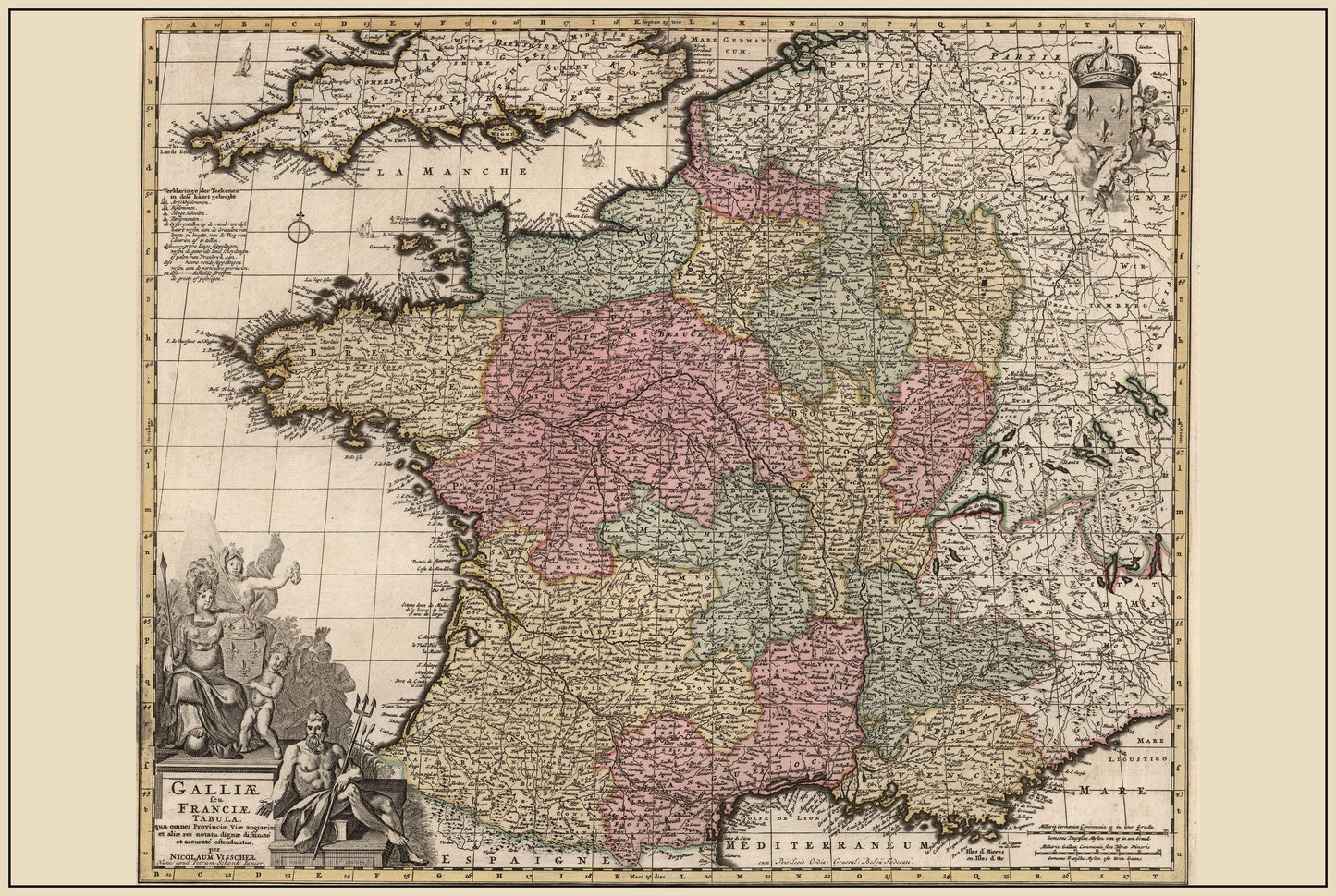 Kingdom of France 1740 – 18th Century Historical Map - Strategy Maps