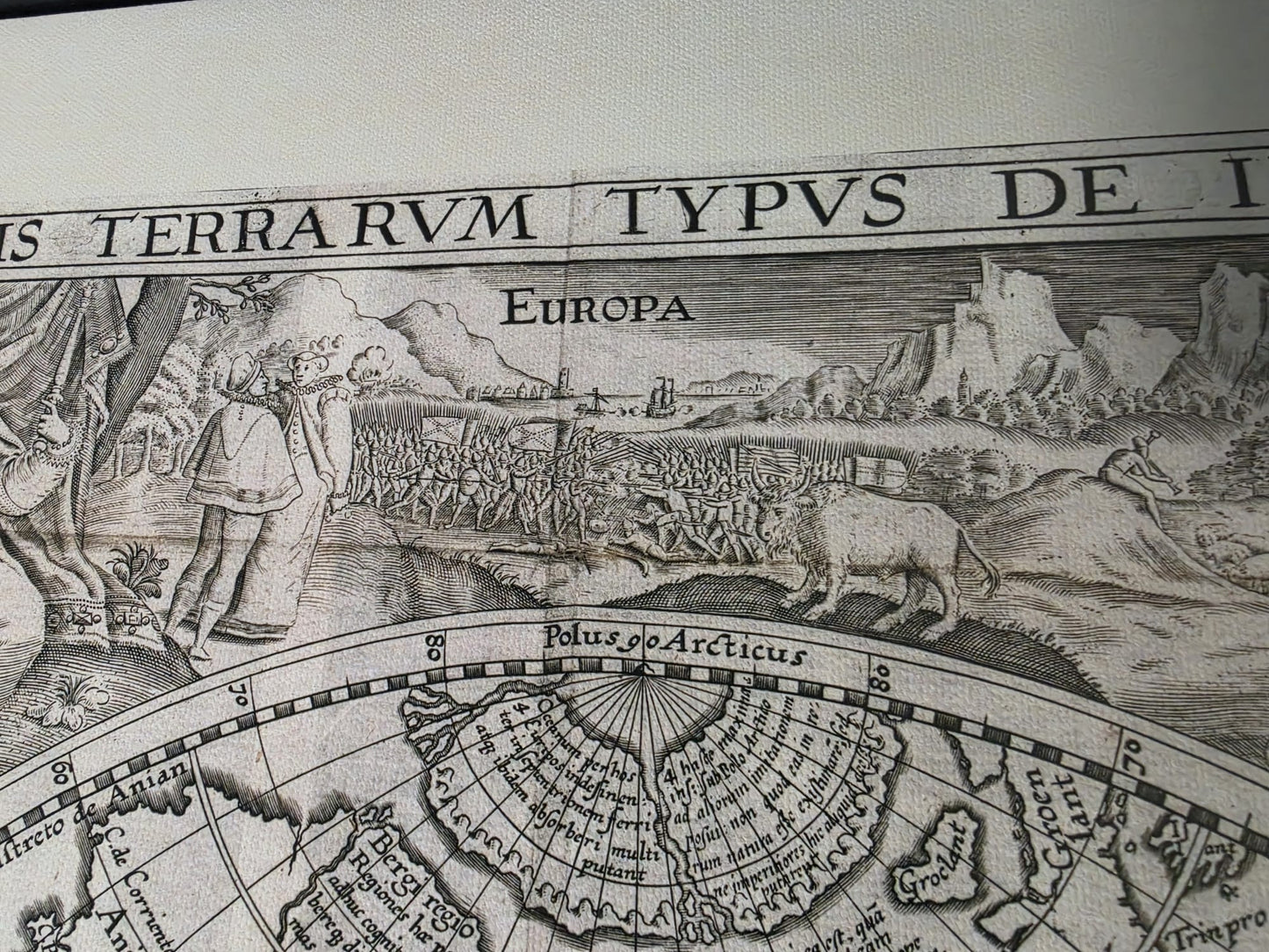 1594 World Map “Orbis Terrarum Typus” - Decorative Double Hemisphere Print