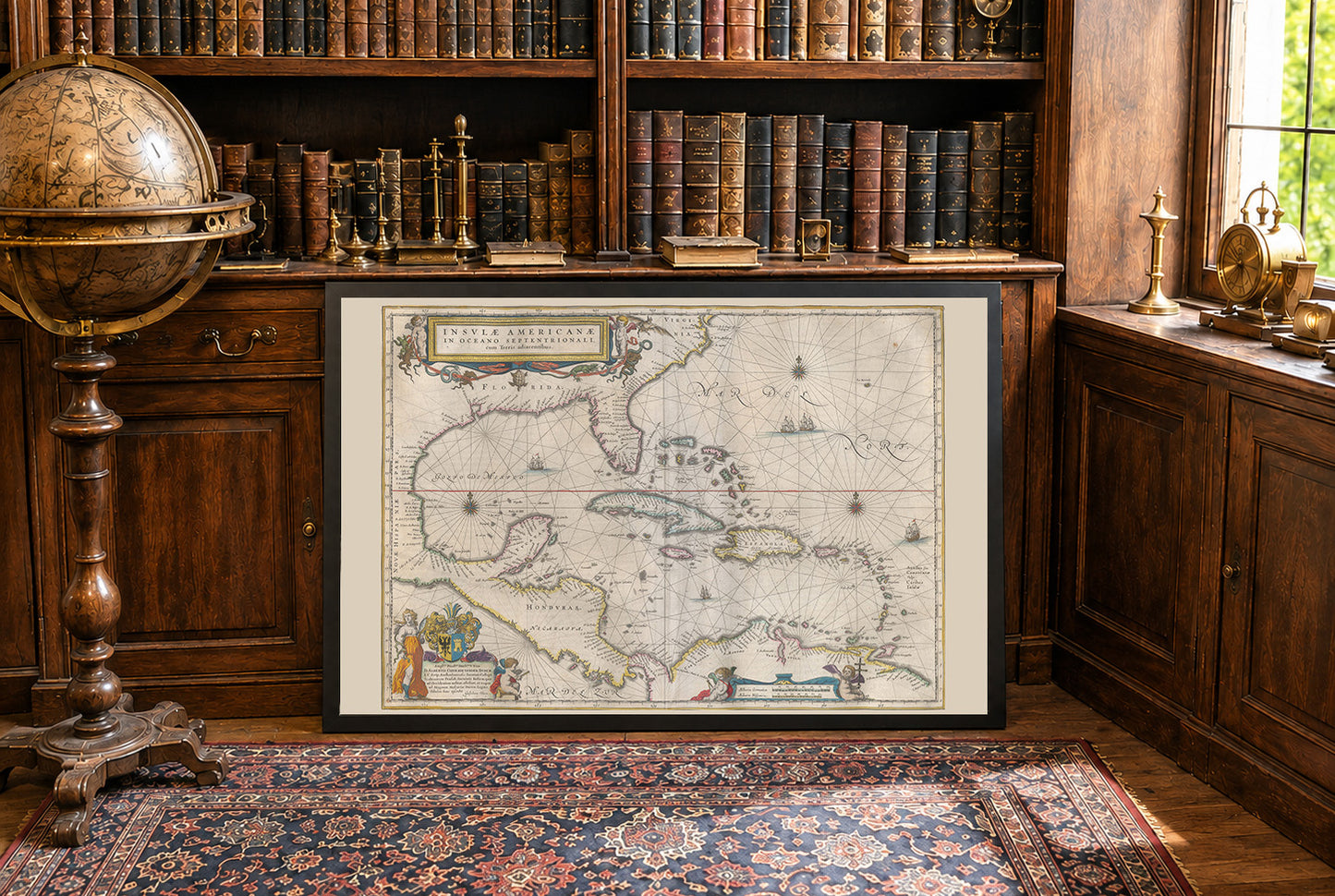 Plakat: Karaiby 1662 - Insvlae Americanae Atlas Maior