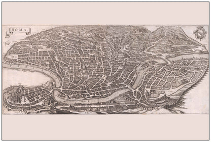 Rome in 1688 - Historical Map of the Papal Capital - Strategy Maps