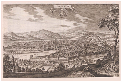 Florence in 1688 - Map of the Medici Capital of Tuscany - Strategy Maps