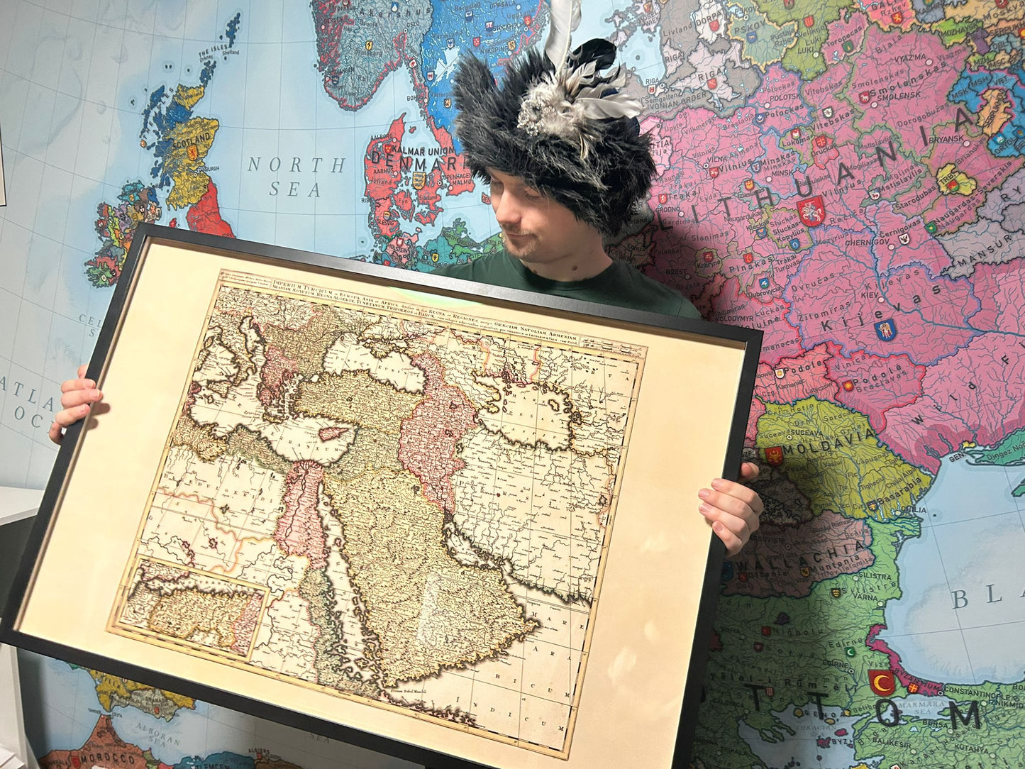 1740 Ottoman Empire - 18th Century Historical Wall Map