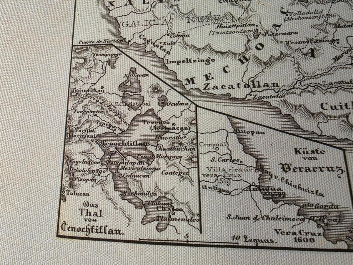 1854 Spanish & Portuguese Colonial Empire Map - Vintage Historical Atlas Print