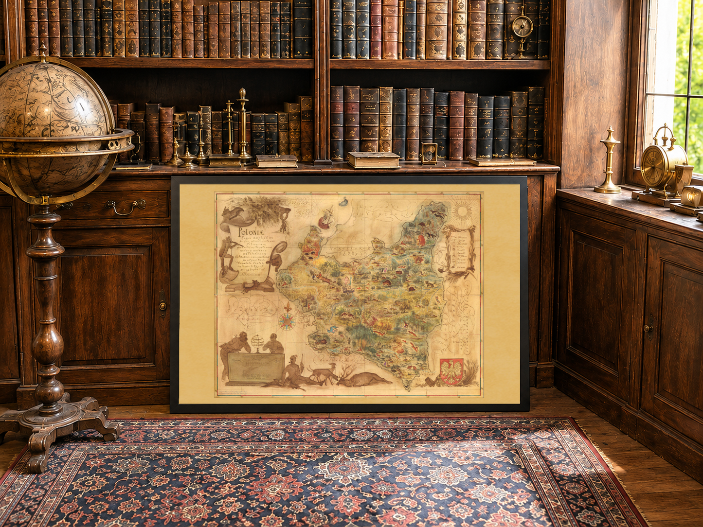 Poland Map 1938 Print - ‘Poloniae’ Pictorial Map by Tadeusz Lipski & Eliasz Kanarek | Vintage World’s Fair Wall Art
