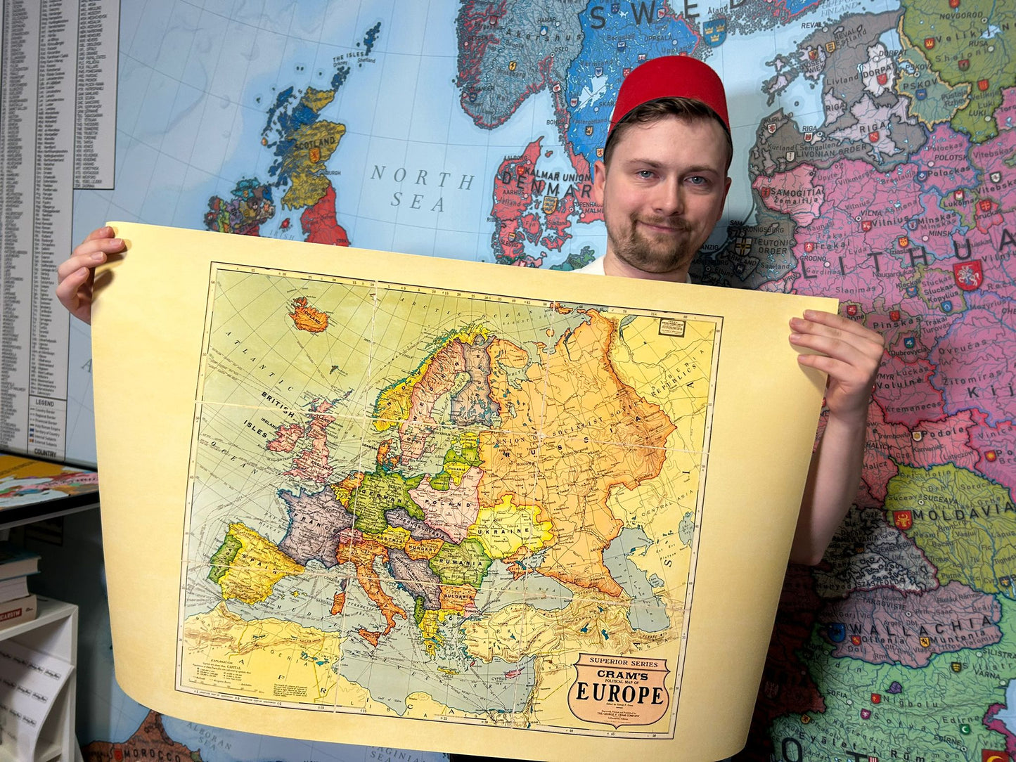 1925 Europe - Historical Wall Map of the Interwar Period