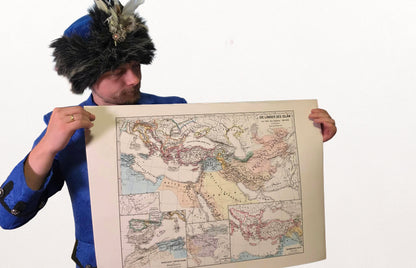 Mondo islamico 945–1055 - Mappa dei Buyidi, Fatimidi e Abbasidi