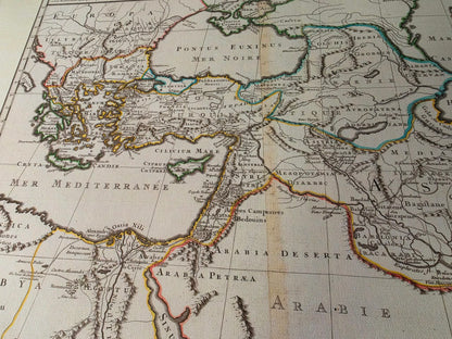Carte imprimée de l'Empire d'Alexandre le Grand - Illustration des campagnes antiques et des territoires en expansion