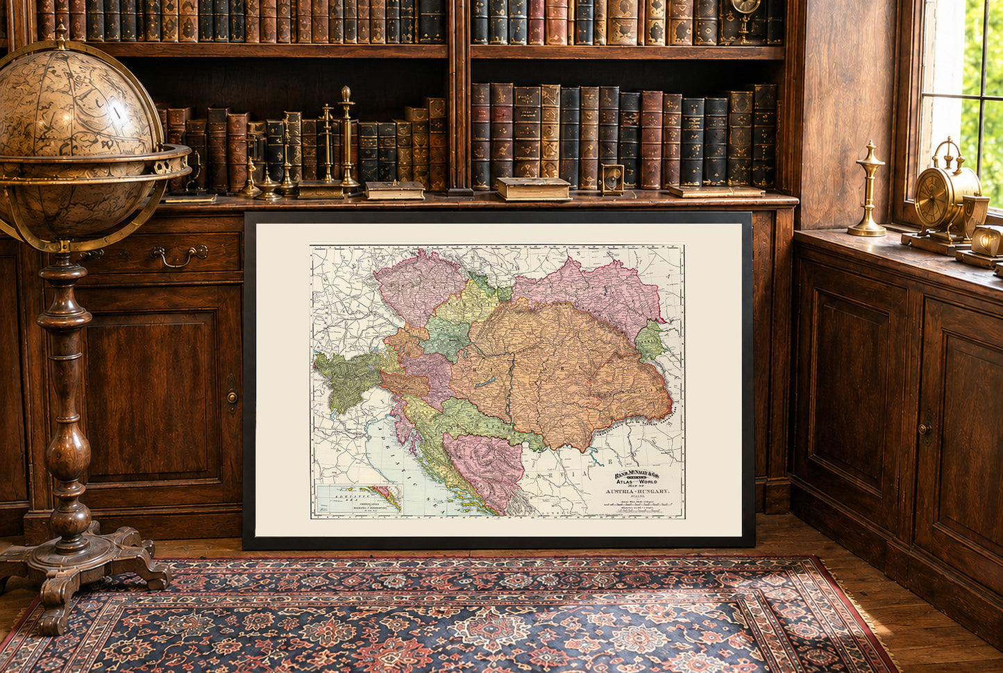 Autriche-Hongrie 1897 - Carte historique de la Double Monarchie