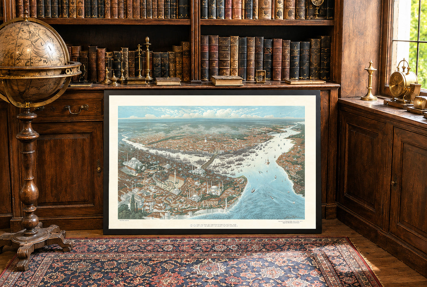 Constantinople 1896 - Vintage Painting of the Ottoman Capital