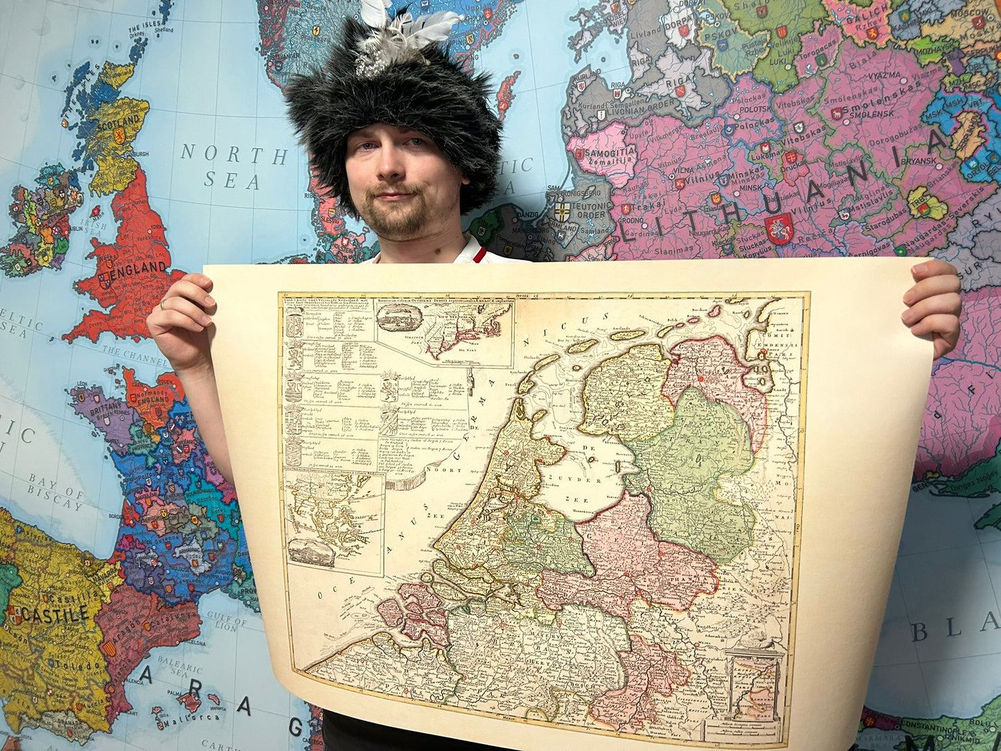 Dutch Republic 1740 - Historical Netherlands Map