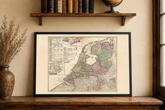Dutch Republic 1740 - Historical Netherlands Map