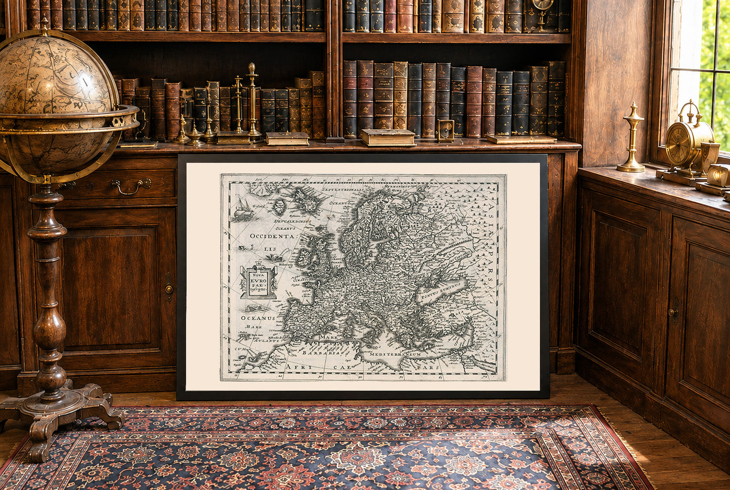 Europa 1636 - Historische Karte während des Dreißigjährigen Krieges