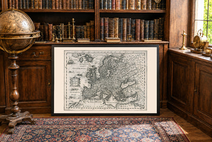 Europa 1636 - Historische Karte während des Dreißigjährigen Krieges