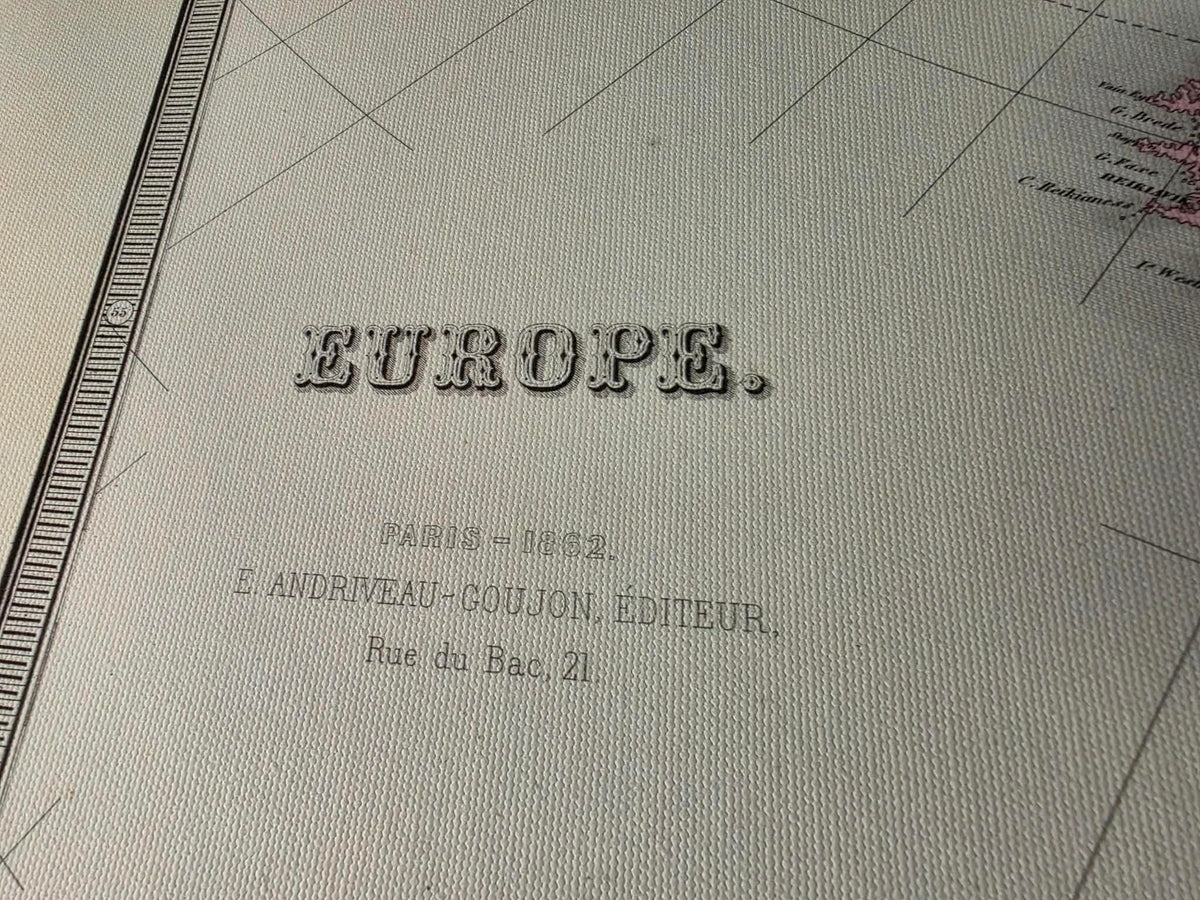 Europe 1862 - Historical Map During the Age of Nationalism