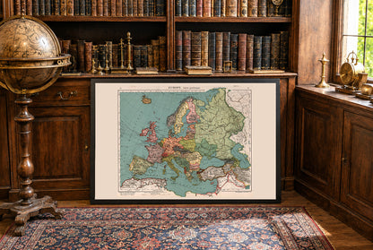 Europa 1921 - Historische Karte nach dem Ersten Weltkrieg