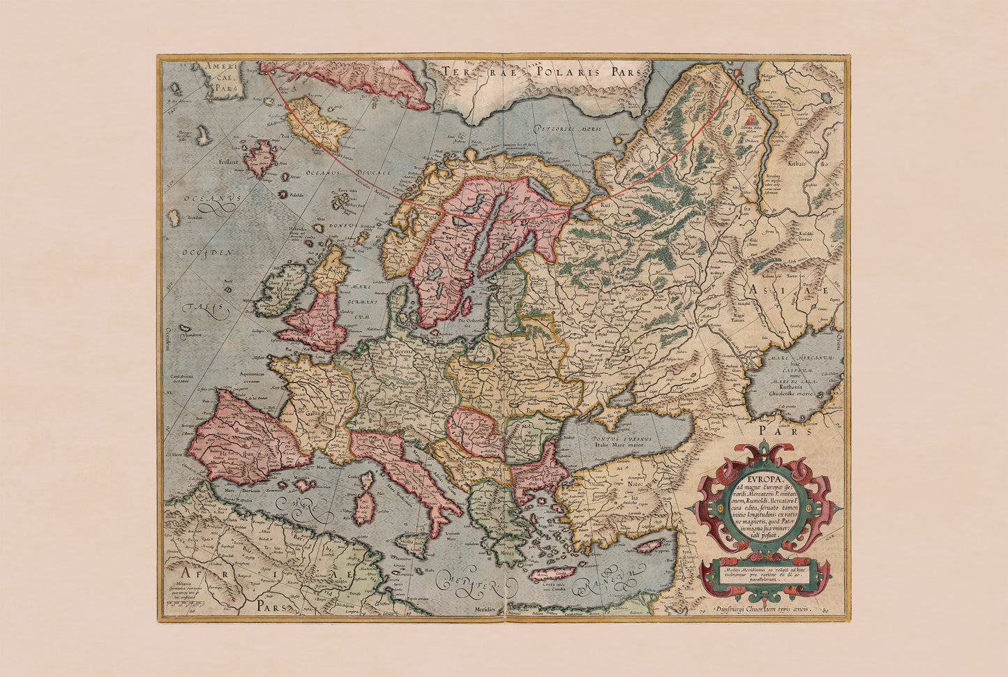 Europe in 1623 - Political Map at the Start of the Thirty Years’ War