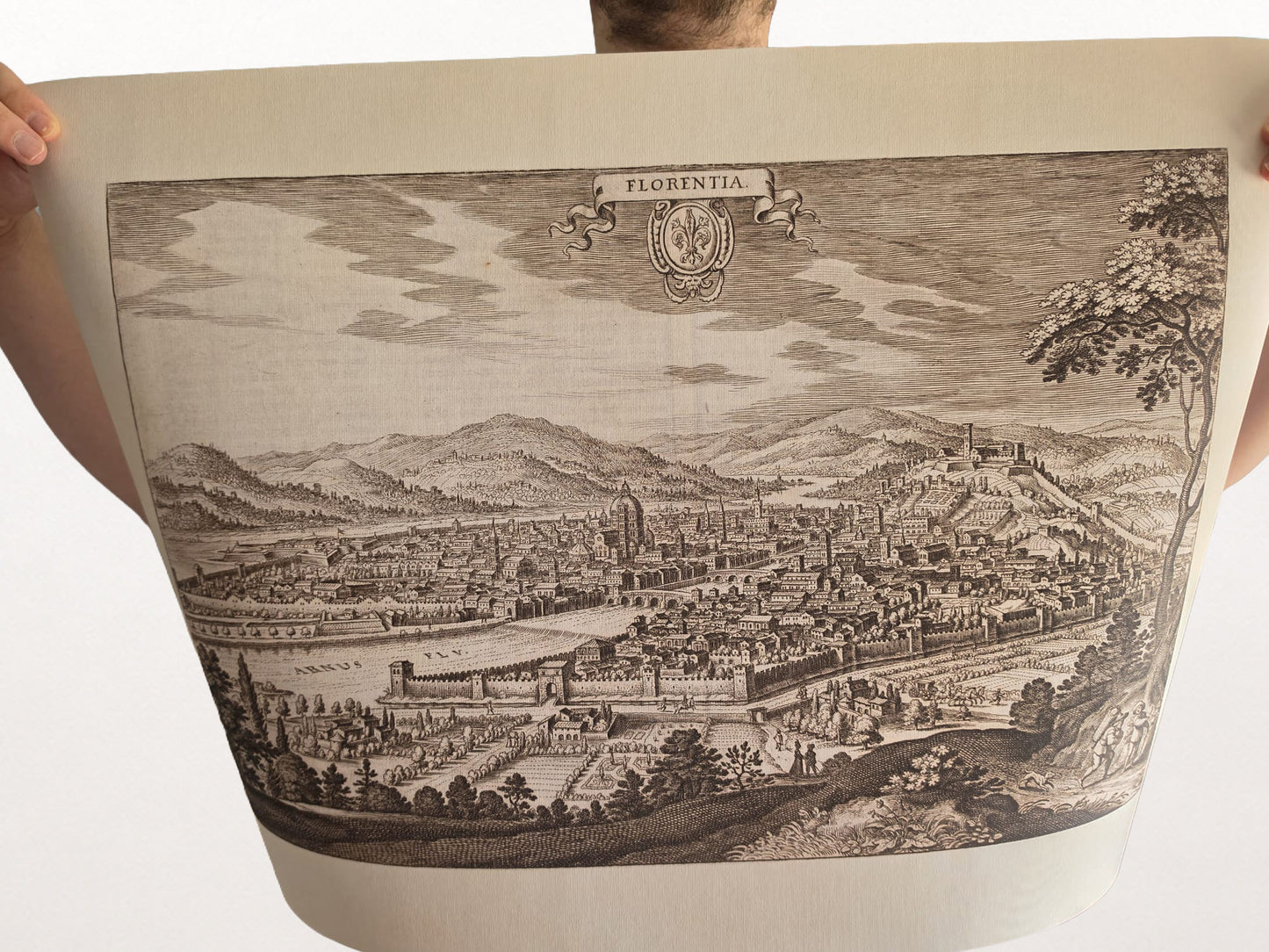 Florence in 1688 - Map of the Medici Capital of Tuscany