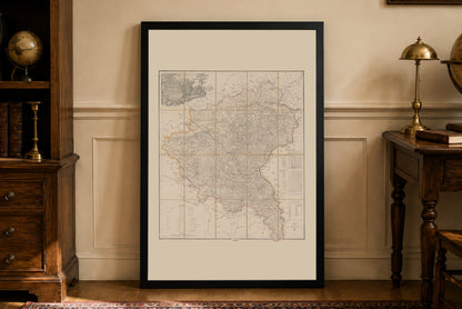 Grand Duchy of Poznań Map Poster (1843) - Vintage Greater Poland Historical Wall Art