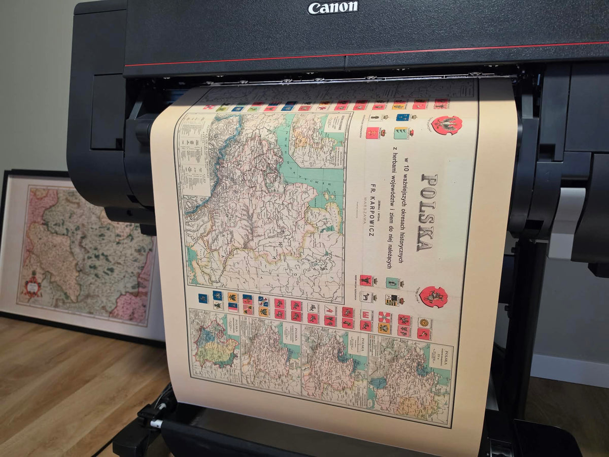 Plakat „Historia Polski” - 10 Historycznych Map od Mieszka I do Księstwa Warszawskiego