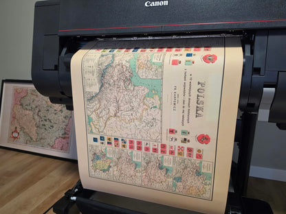 Plakat „Historia Polski” - 10 Historycznych Map od Mieszka I do Księstwa Warszawskiego