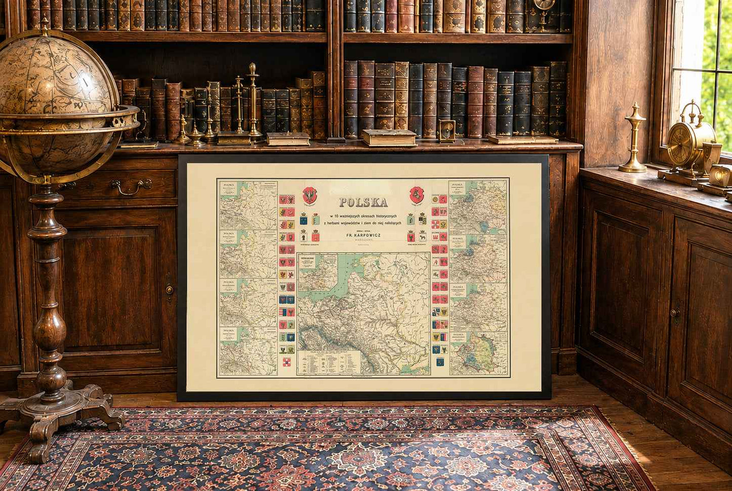 History of Poland Map Poster - 10 Historical Maps from Mieszko I to the Duchy of Warsaw