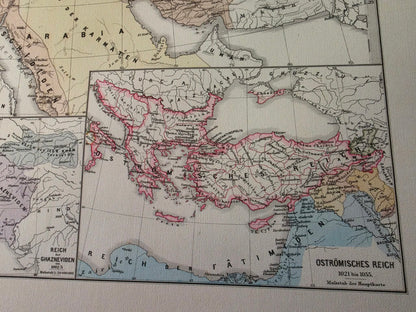Mondo islamico 945–1055 - Mappa dei Buyidi, Fatimidi e Abbasidi
