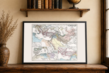 Monde islamique 945-1055 – Carte des Buyides, Fatimides et Abbassides
