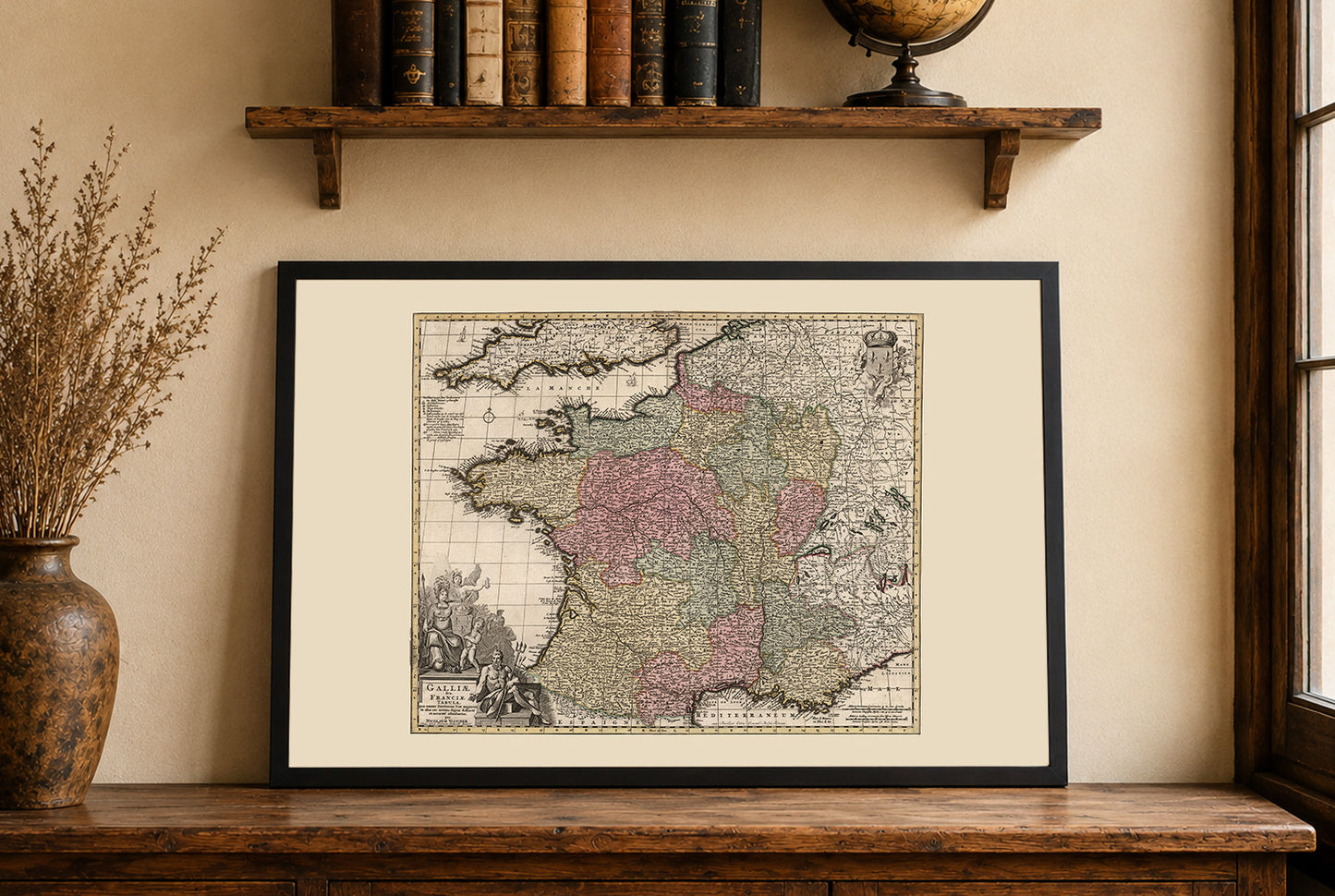 Königreich Frankreich 1740 – Historische Karte des 18. Jahrhunderts