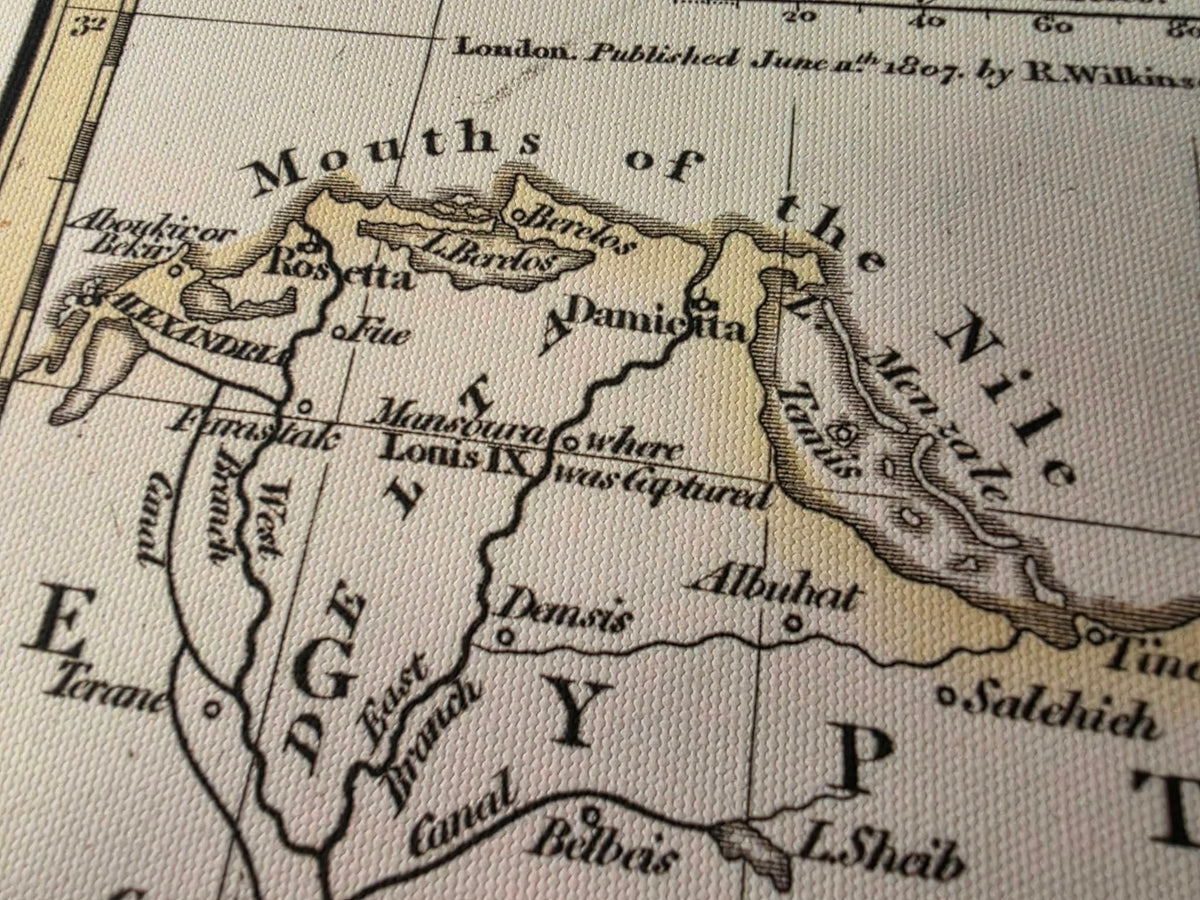 Royaume de Jérusalem à l’Époque des Croisades - Affiche Carte Historique