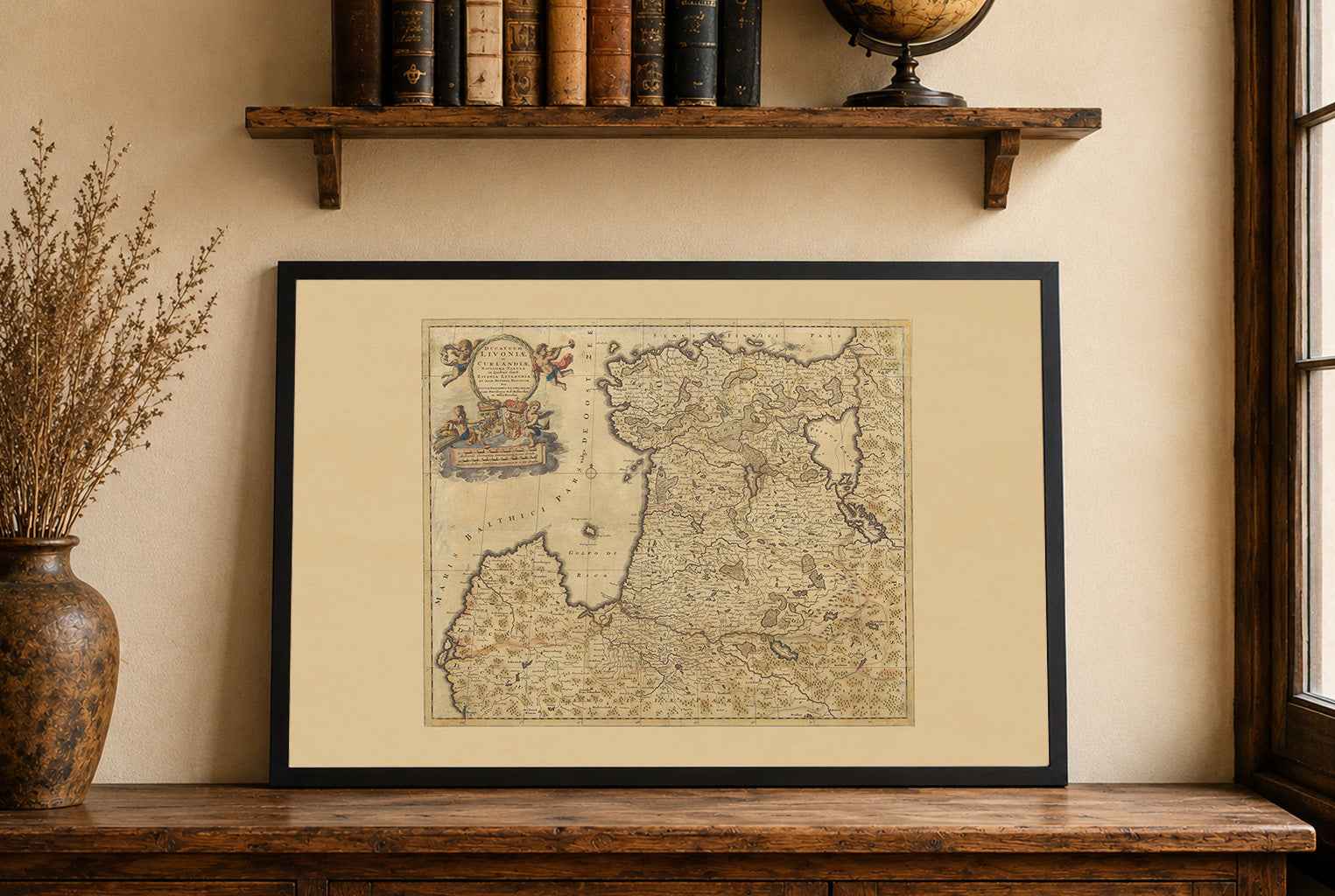 Livonia & Courland Map Poster (1696) - Vintage Estonia, Latvia & Baltic Historical Wall Art (Copy)