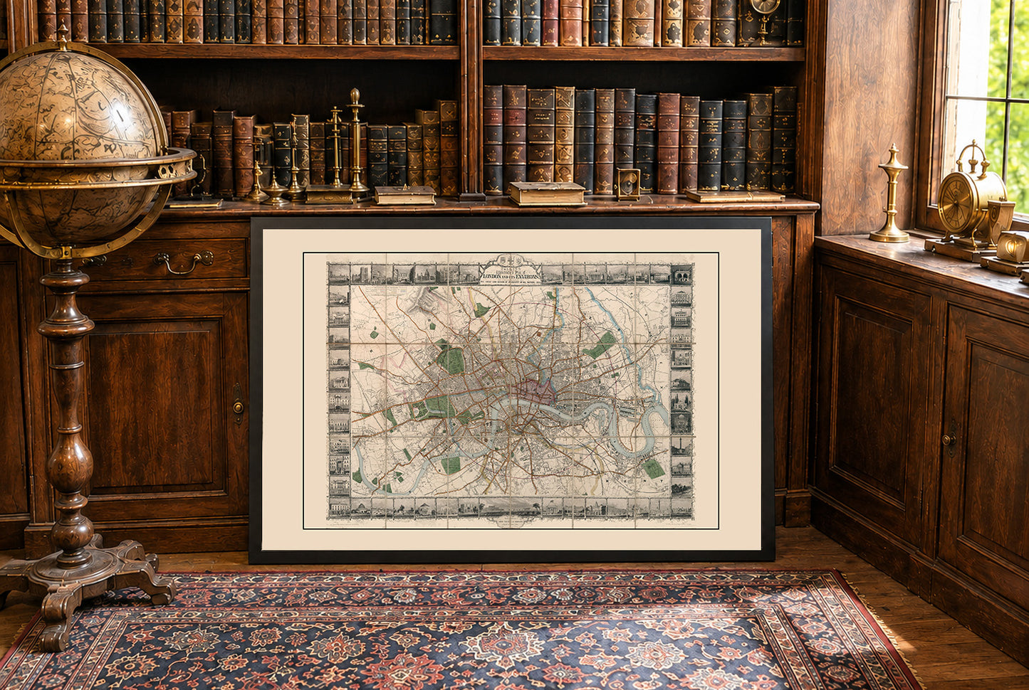 Londyn 1851 – Ilustrowana mapa z głównymi zabytkami