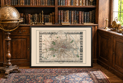 Londyn 1851 – Ilustrowana mapa z głównymi zabytkami