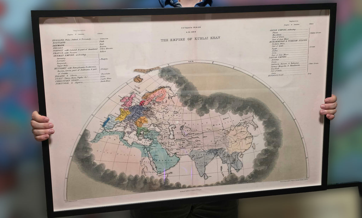 Mongol Empire in 1294 - Map of the Yuan, Ilkhanate, and Golden Horde