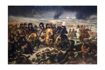 Napoleon at the Battle of Eylau 1808 - Antoine-Jean Gros - Napoleonic Wars Historical Painting Poster