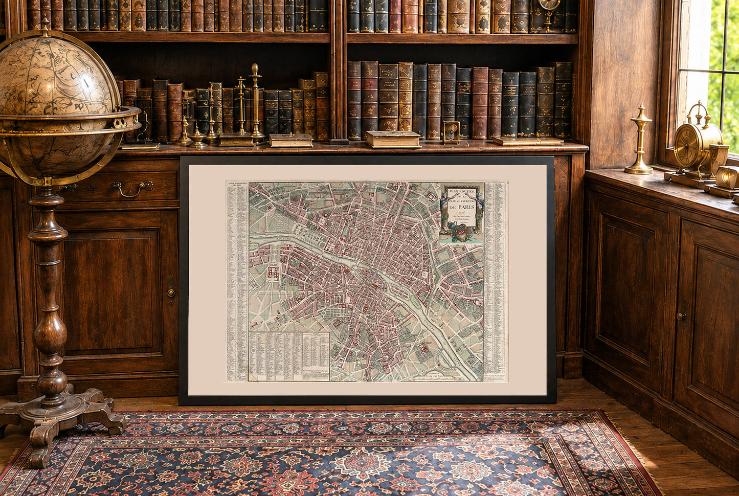 Paryż 1778 - historyczna mapa królewskiej stolicy Francji