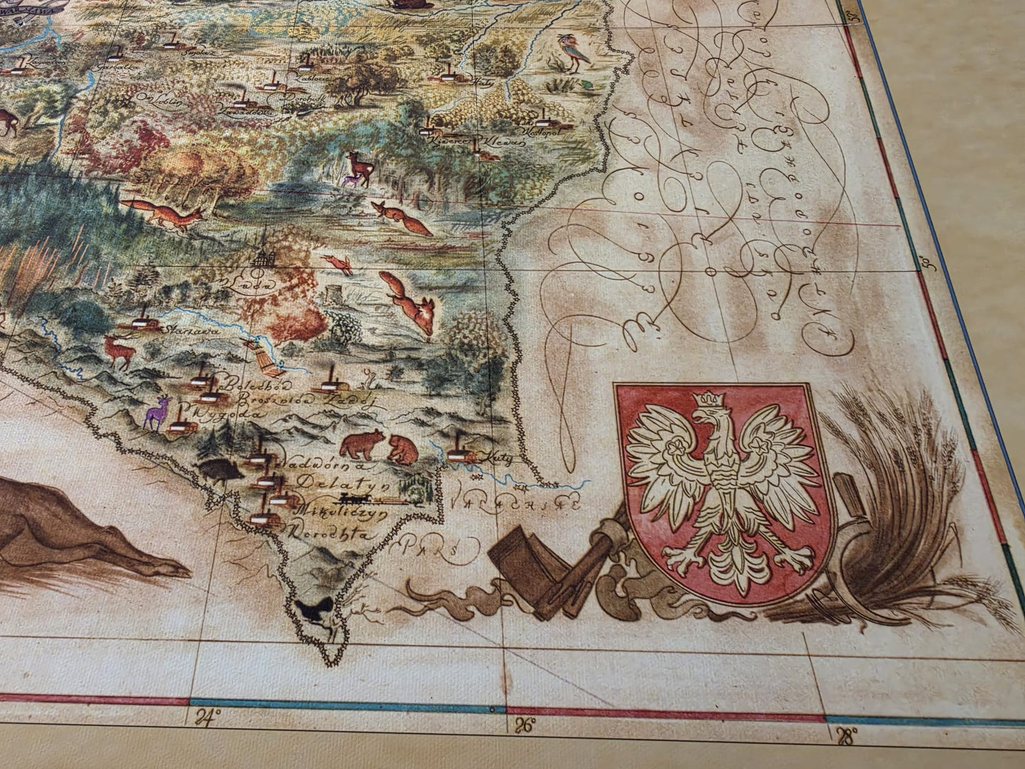 Poland Map 1938 Print - ‘Poloniae’ Pictorial Map by Tadeusz Lipski & Eliasz Kanarek | Vintage World’s Fair Wall Art