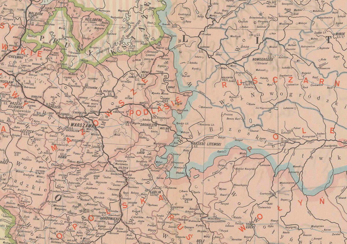 République des Deux Nations 1582–1770 – Étienne Báthory – Semkowicz – Affiche Carte Historique