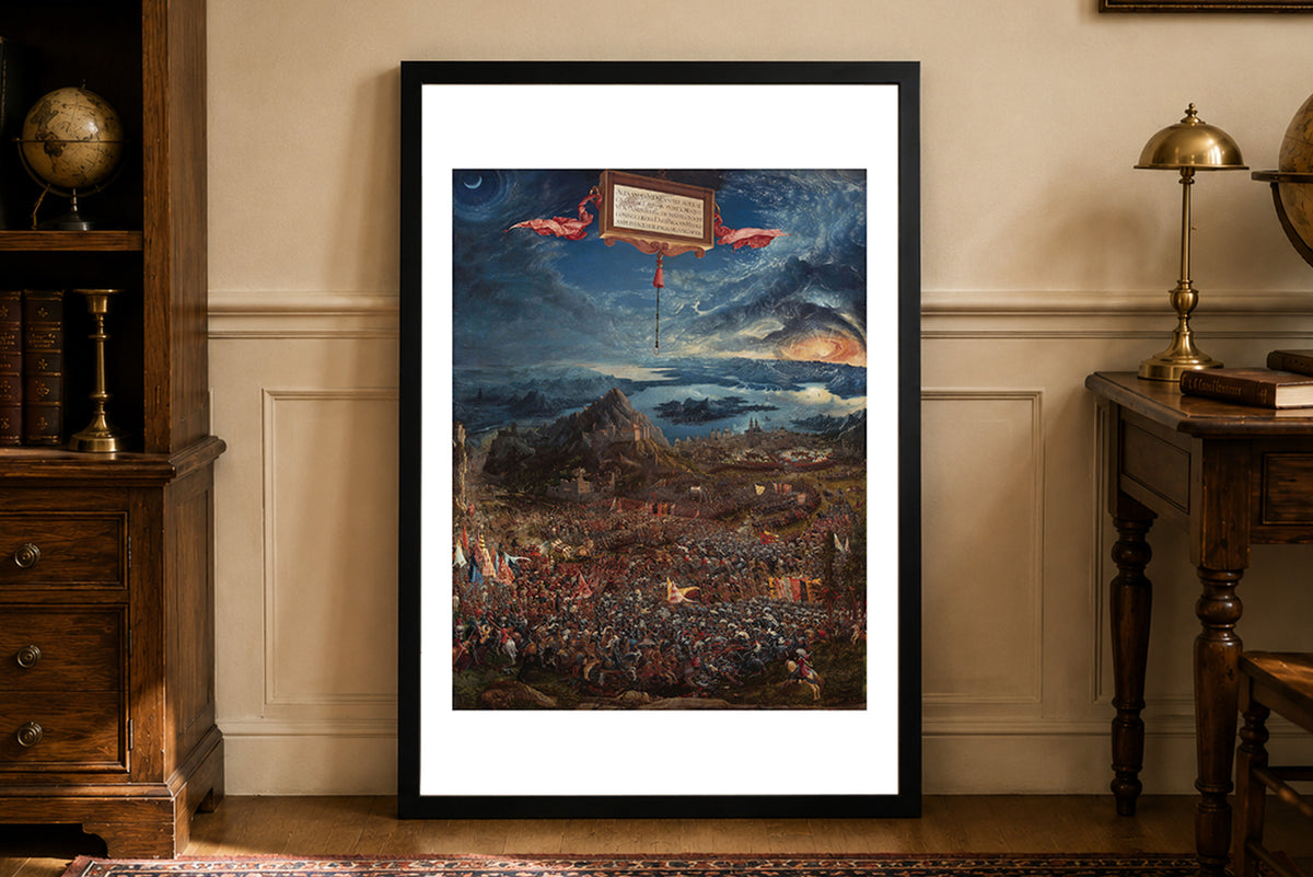 The Battle of Alexander at Issus 1529 - Albrecht Altdorfer - Alexander the Great Historical Painting Poster