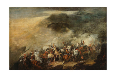 The Battle of Somosierra 1837 - Piotr Michałowski - Polish Cavalry Charge & Napoleonic Wars Historical Painting Poster