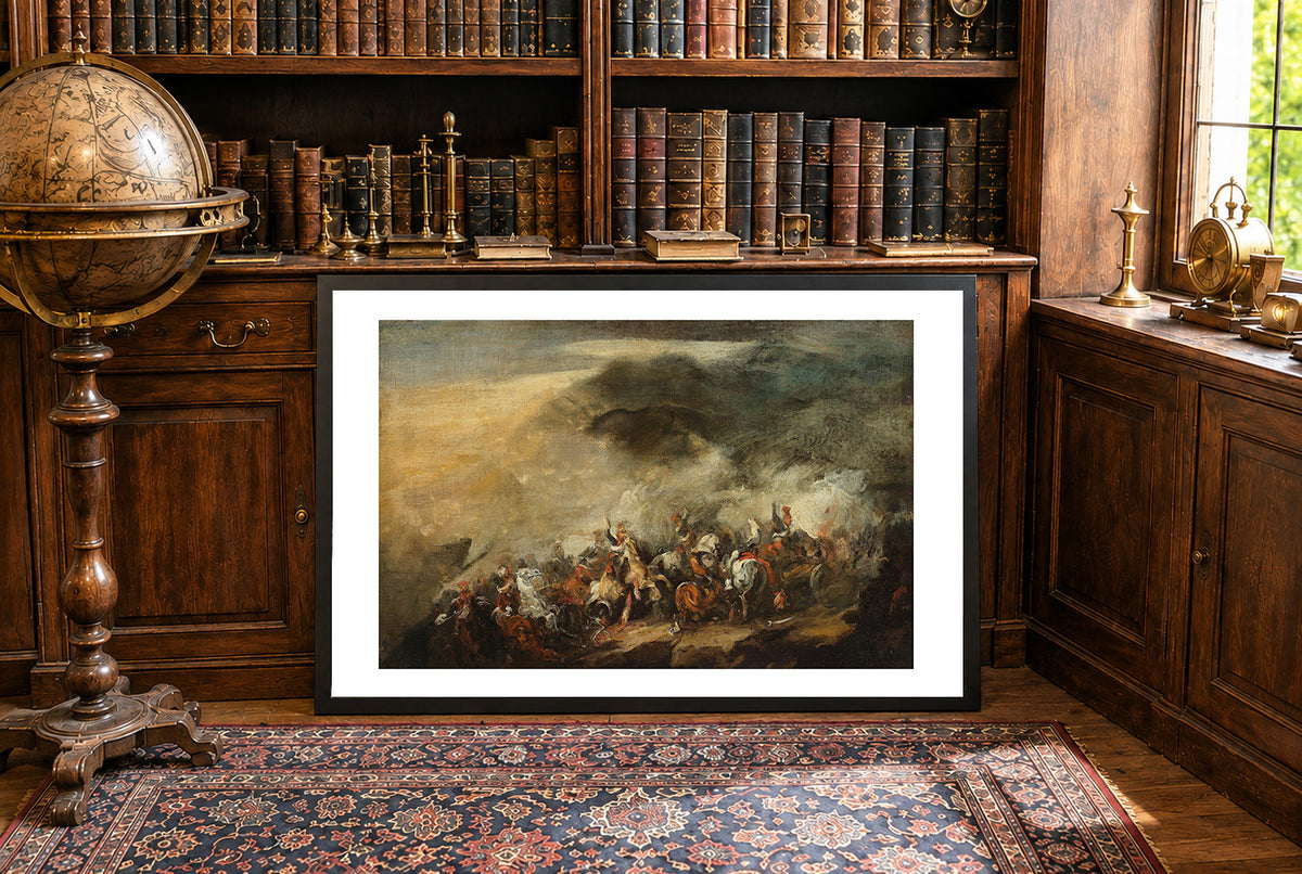 The Battle of Somosierra 1837 - Piotr Michałowski - Polish Cavalry Charge & Napoleonic Wars Historical Painting Poster